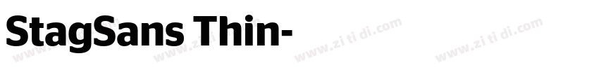 StagSans Thin字体转换